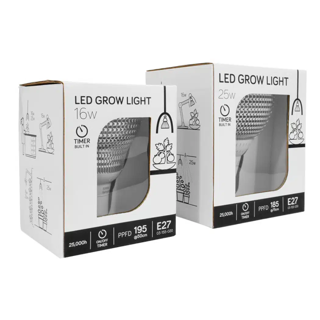 E27 LED 4000K Grow Light 16W